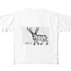 ちぃの鹿 フルグラフィックTシャツ