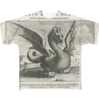 PALA's SHOP　cool、シュール、古風、和風、のローマ郊外の沼地の龍 All-Over Print T-Shirt