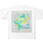 小柚の夏の日の水と泳ぐ フルグラフィックTシャツ