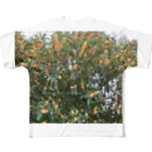 hiroki-naraの光景　sight740　キンモクセイ　金木犀　花 FLOWERS　壁紙 フルグラフィックTシャツ