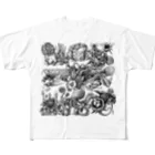 西本百合の博物画 フルグラフィックTシャツ