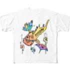 万福すずめの潜ると・・・ All-Over Print T-Shirt