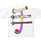 Dream★starのイラスト文字『手』 All-Over Print T-Shirt