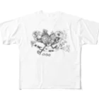 Rmetierのラブ&ピース All-Over Print T-Shirt