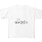 デザートラボのDessert lab （デザートラボ）のなかよしたち All-Over Print T-Shirt