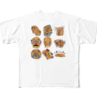 5877。の日常茶飯事パグ子ちゃん。 All-Over Print T-Shirt