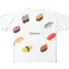 お寿司屋さんの第８回お寿司サミットグッズ フルグラフィックTシャツ