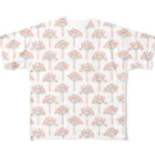 Bacoの和調細かいお花 All-Over Print T-Shirt