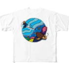 8anna storeのサーフandタートル！ All-Over Print T-Shirt