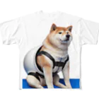 変なAIばっかのＴシャツ屋さんの太り過ぎの柴犬 フルグラフィックTシャツ