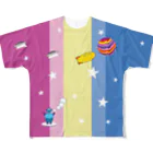 エフリリーカのColorful and funny pictures  All-Over Print T-Shirt