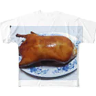 pikachu100000vの北京ダック フルグラフィックTシャツ