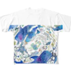 もじょもじょの海の中で眠る All-Over Print T-Shirt