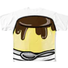 四色アペンド＋のpudding All-Over Print T-Shirt