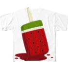 AURA_HYSTERICAのIce_Pop フルグラフィックTシャツ