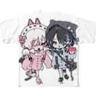 狗ヲのなのにゃおドットフルグラT All-Over Print T-Shirt