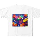 megumuyashoutenのHAPPY HOLiDAYS All-Over Print T-Shirt