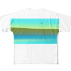 IWAOTHIのお店の青い池 All-Over Print T-Shirt