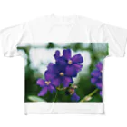 Dreamscape(LUNA)のヴァイオレットが咲いている フルグラフィックTシャツ