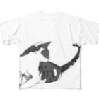 船旅の振り向き猫 All-Over Print T-Shirt