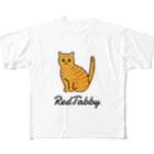 うちのこメーカーのRedTabby フルグラフィックTシャツ