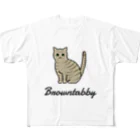 うちのこメーカーのBrowntabby フルグラフィックTシャツ