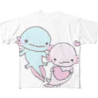 都愛ともかのかわいいウーパールーパー フルグラフィックTシャツ