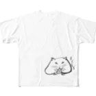ぴちゃグラフィックショップのハムちゃんグラフィグッズ All-Over Print T-Shirt