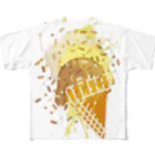 AURA_HYSTERICAのIce_Cream フルグラフィックTシャツ