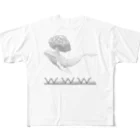 けんちょぅのショップのWorldWoodWhale ver2 All-Over Print T-Shirt