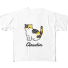 うちのこメーカーのClaudia フルグラフィックTシャツ