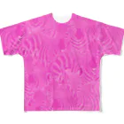 MiYoKa-BISHのPink Zebra by MiYoKa-BISH All-Over Print T-Shirt