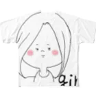 keccoのおんなのこ フルグラフィックTシャツ