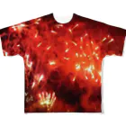 空屋　sorayakusakaの201508161942002　赤い火花 フルグラフィックTシャツ