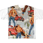 シャドウウイングのショップのカウボーイズ All-Over Print T-Shirt