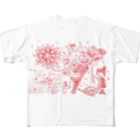 るーえるの空⭐︎の真っ赤な夢の花 All-Over Print T-Shirt