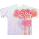 綾錦工房 りこりすの曼珠沙華 - 朧 【黄昏】 All-Over Print T-Shirt