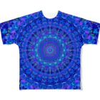 MANDALA屋のlapis lazuli フルグラフィックTシャツ