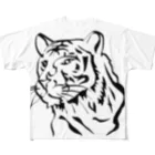 junichi-goodsの虎（モノクロ） All-Over Print T-Shirt