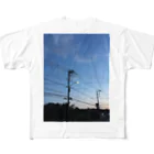 寝る煮るのLight+Pole フルグラフィックTシャツ