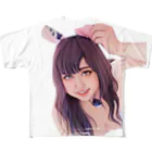 ぽむ🍮のウシ女 フルグラフィックTシャツ