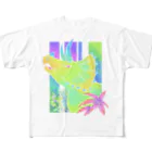 あおとあかの【和風】トリケラトプス All-Over Print T-Shirt