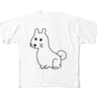 柴犬しばわんこhana873のお座りしてるわんこちゃん All-Over Print T-Shirt