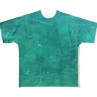 カオスの日常屋さんのエメラルドグリーンの海 フルグラフィックTシャツ