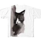 tomorebiの墨猫その3 All-Over Print T-Shirt