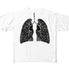 Reki_tabikarasuのHeavy smoker フルグラフィックTシャツ