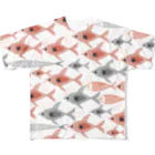 クレアプロップのレッドファントムテトラ北欧風 All-Over Print T-Shirt