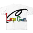 Loop GraffitiのCOLORFUL GRAFFITI フルグラフィックTシャツ