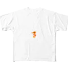 GRITの粗ドット絵・タツノオトシゴくん All-Over Print T-Shirt