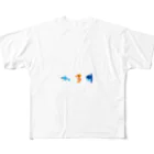 GRITの粗ドット絵・海の生き物シリーズ All-Over Print T-Shirt